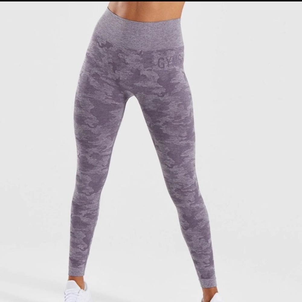 Gymshark Purple Camo Leggings